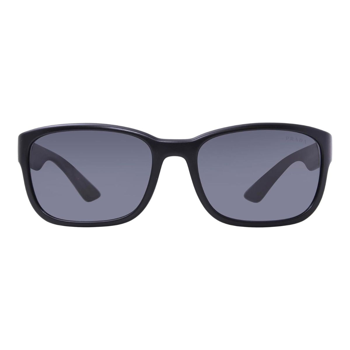 "Prada SpS05V 1BO-5S0 sunglasses for men in a sleek square grey frame, perfect for elevating any outfit. Shop now at Optorium for the latest Prada men's sunglasses collection."