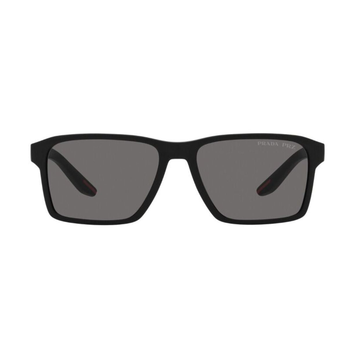 "Discover sophistication with Prada SPS05Y DGO-02G 58 sunglasses from Optorium, featuring sleek block grey square frames for women's style."