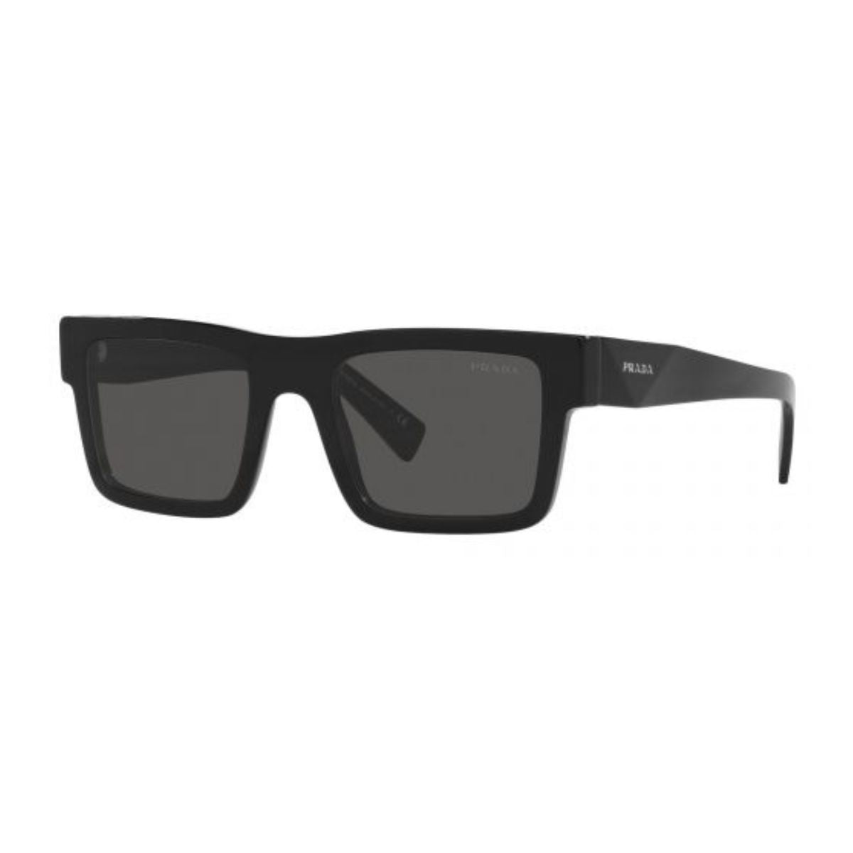 Shop trending Prada UV protection sunglasses SPR19W 1AB-5S0—sleek shiny black finish and bold square shape from the latest Prada eyewear line at Optorium.