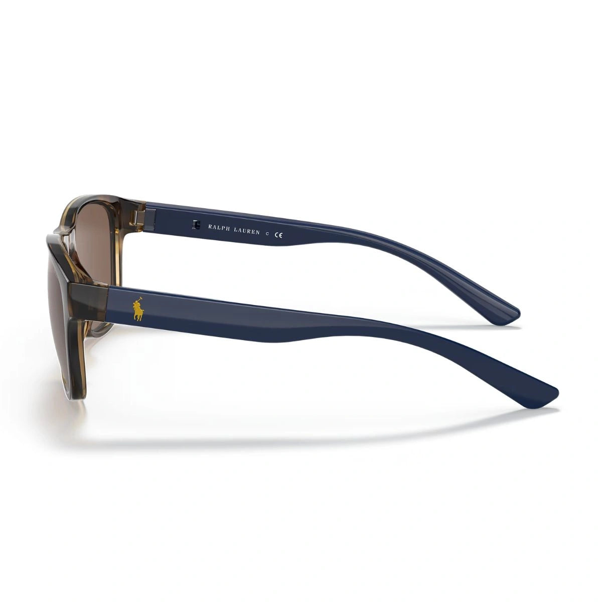 Premium Polo Ralph Lauren square sunglasses with trendy brown lenses
