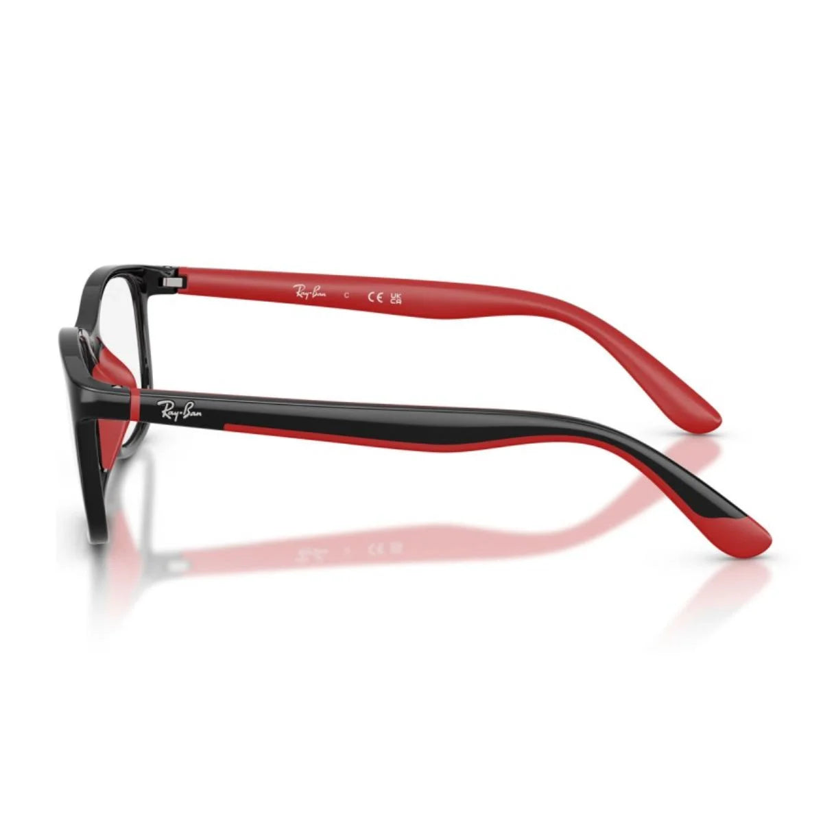 Black and red Ray-Ban RB1644 3928 kids’ prescription-ready optical frames