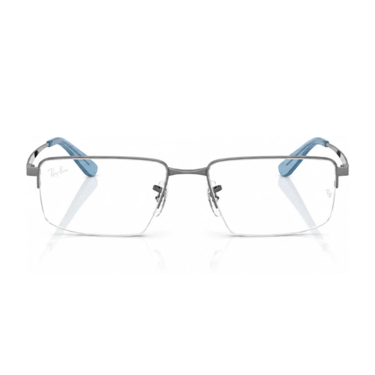Ray-Ban RB 6561I 2502 gunmetal half rim optical frame at Optorium India