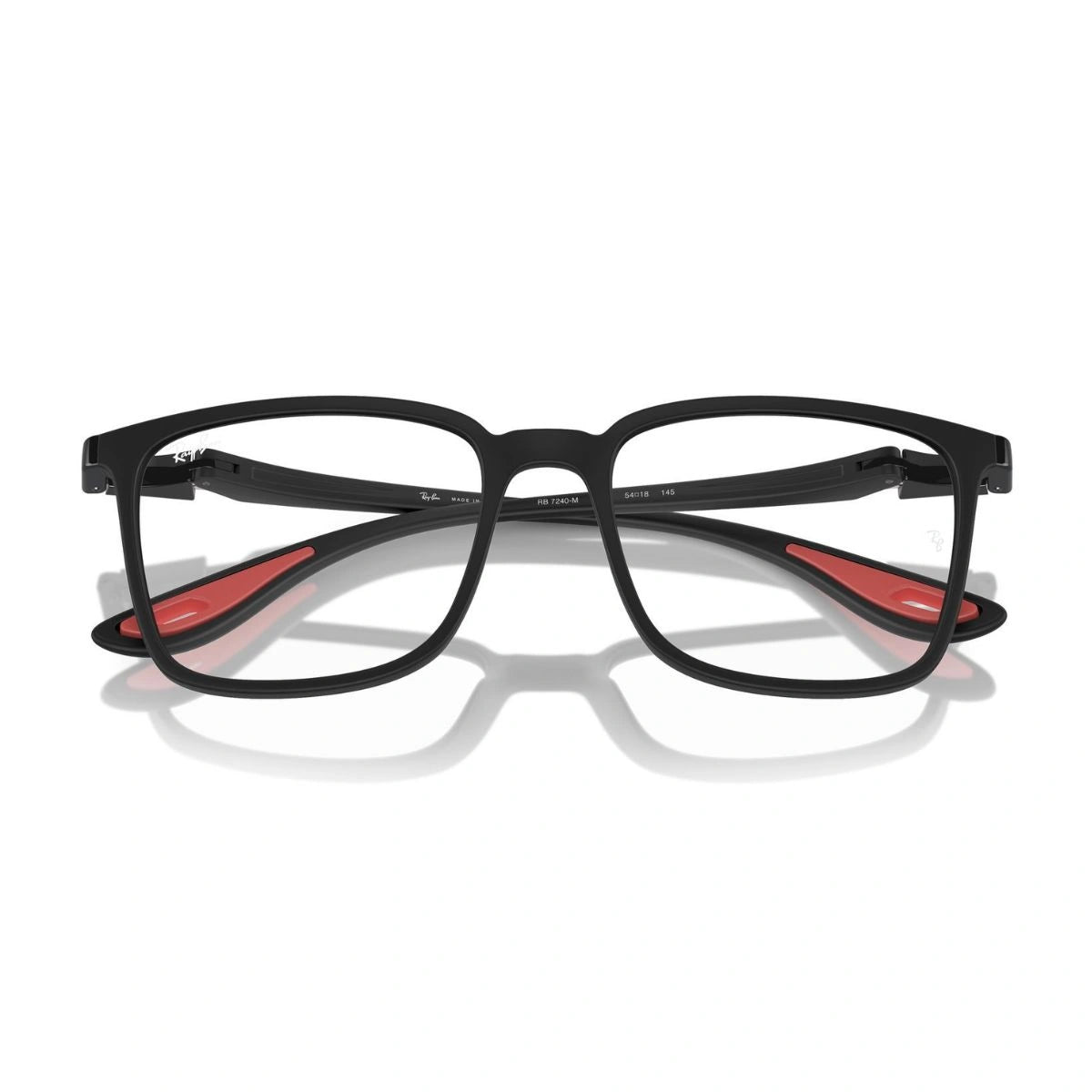 Designer Scuderia Ferrari RB 7240-M F602 eyewear with red acetate temple tips