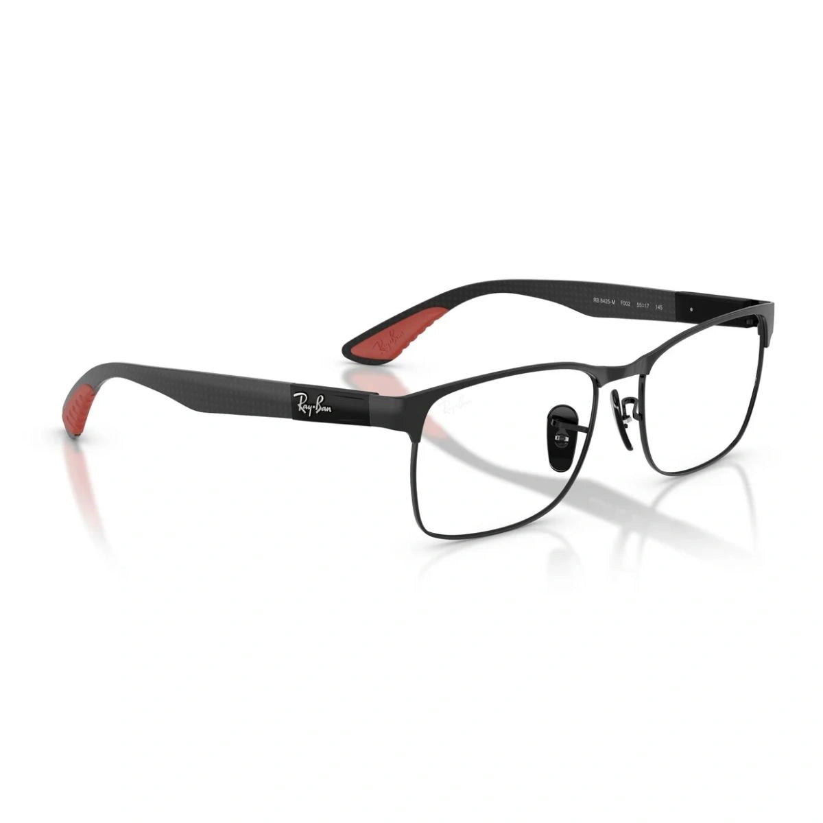 Ray-Ban Scuderia Ferrari RB8425-M black metal rectangle eyeglasses for men India