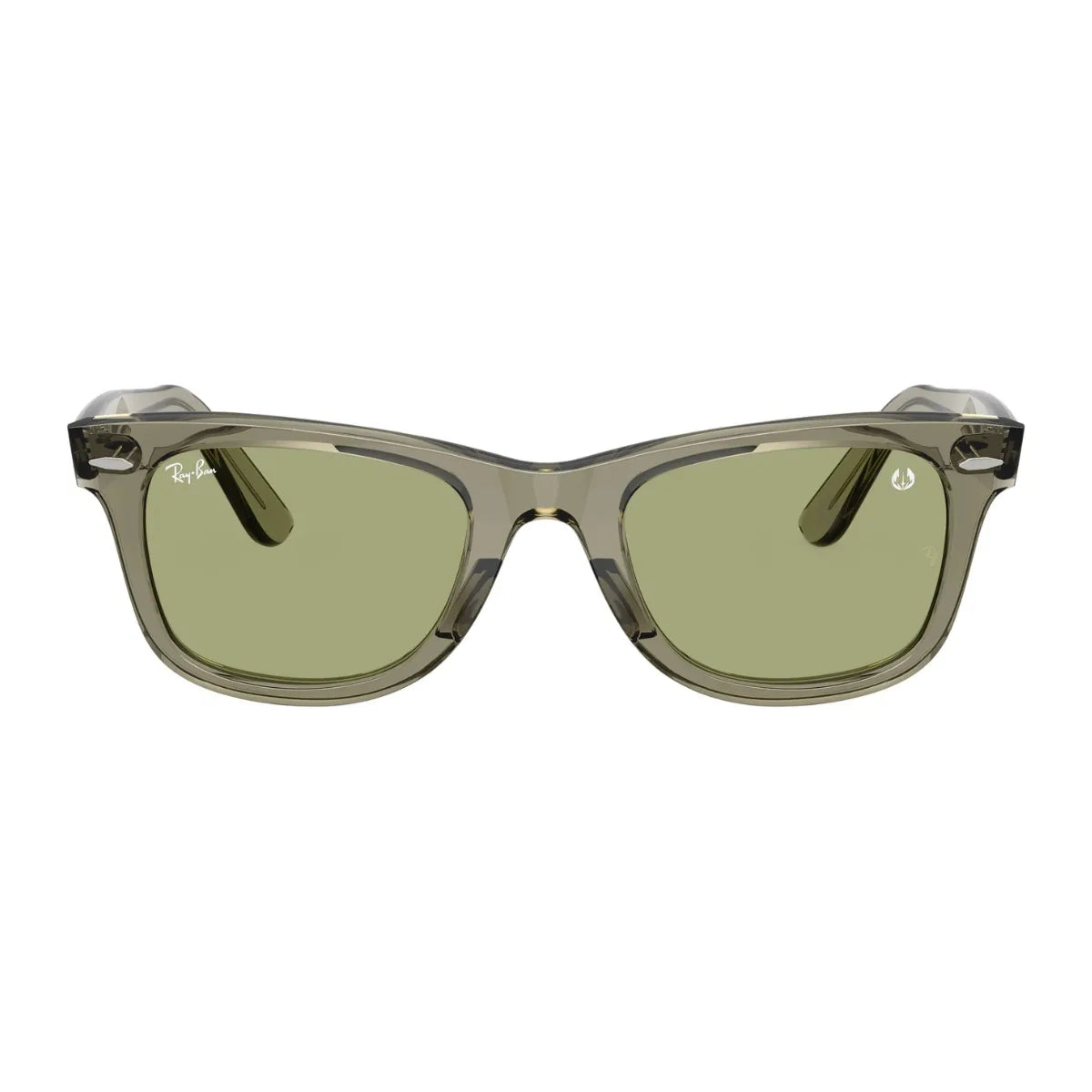 Ray-Ban Wayfarer RB 2140 6869/4E transparent green full-frame unisex sunglasses Optorium