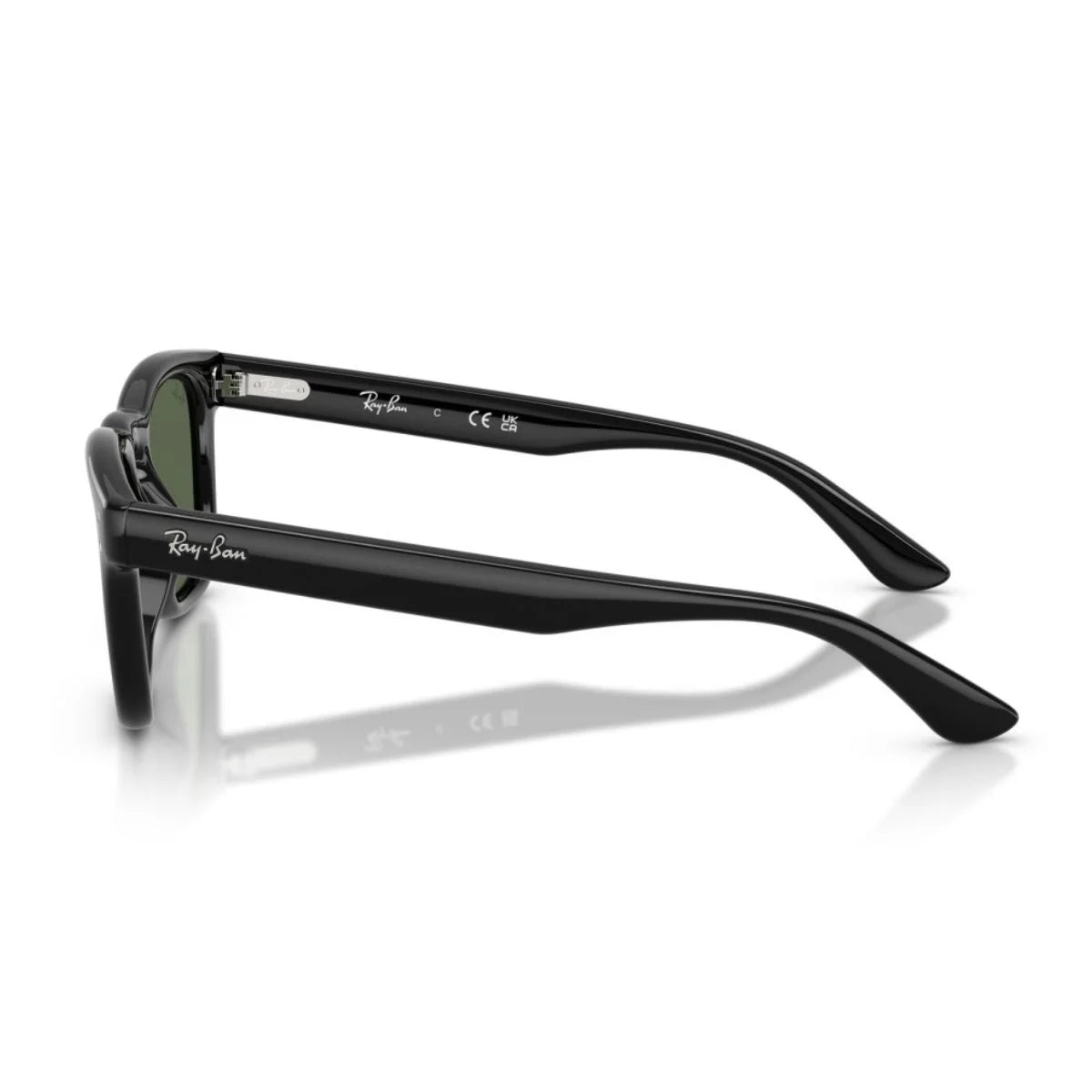 Retro-inspired Ray-Ban RB2238 black sunglasses with keyhole bridge