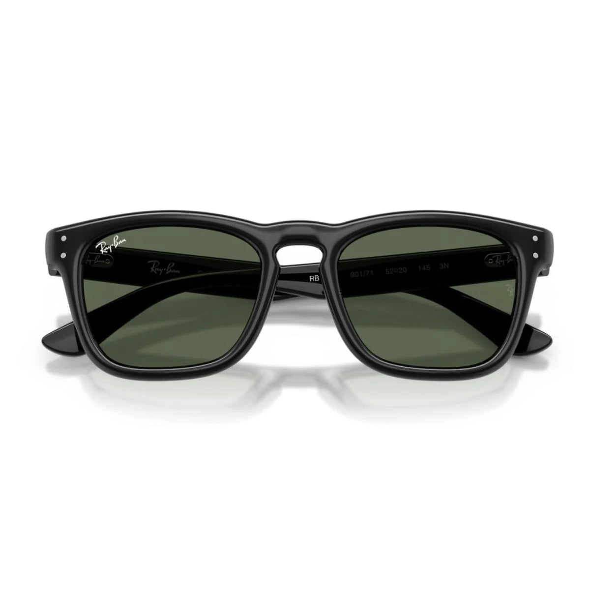 Distinctive RB2238 901/71 sunglasses with double rivets and black temples