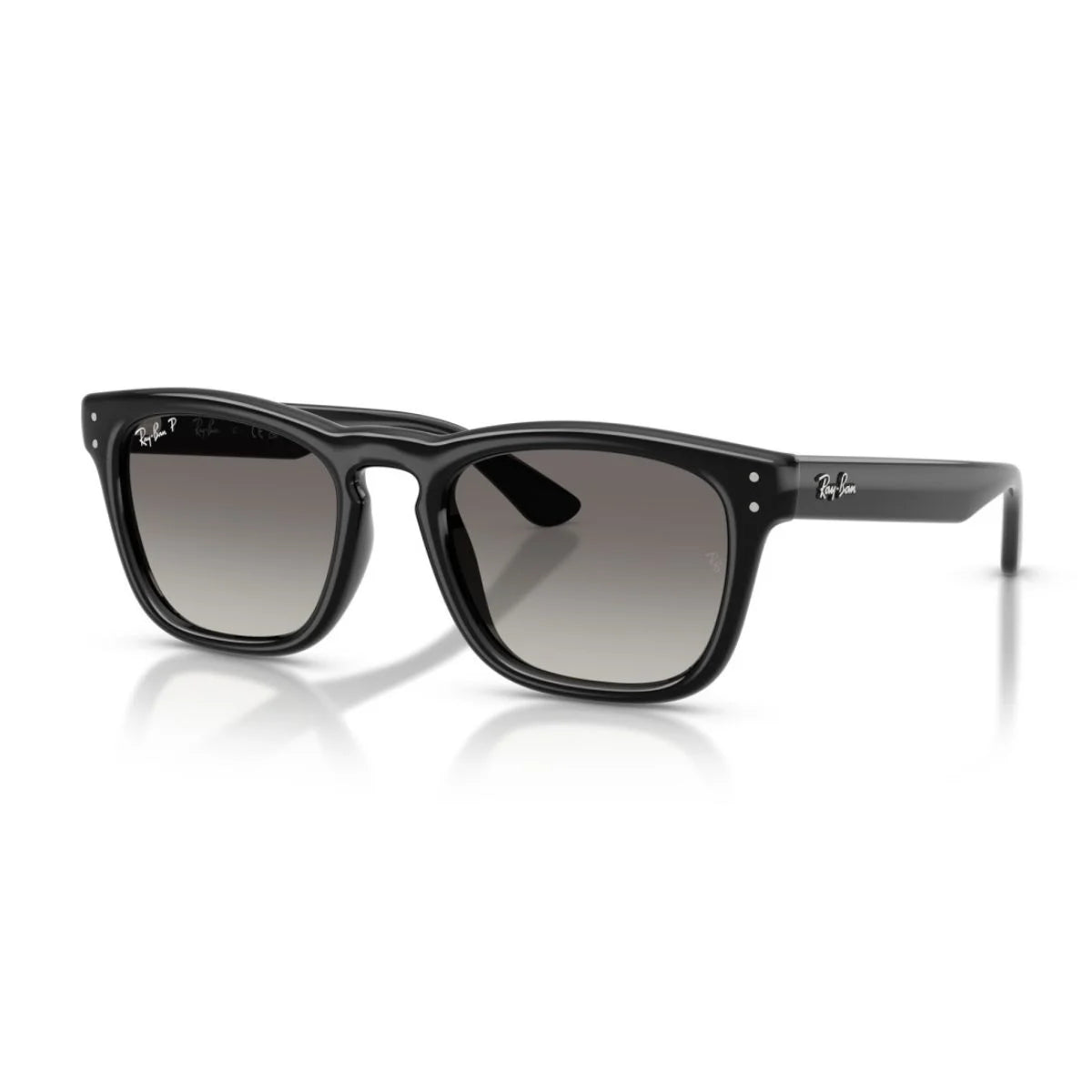 Ray-Ban RB2238 square shades with light grey gradient polarized lenses