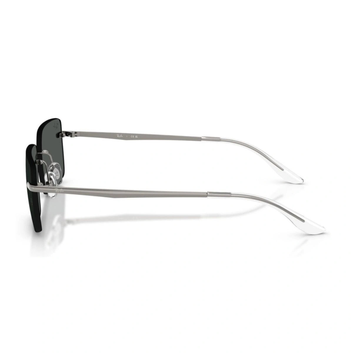 Modern Ray-Ban Gunmetal Sunglasses with Adjustable Nose Pads and UV Lens