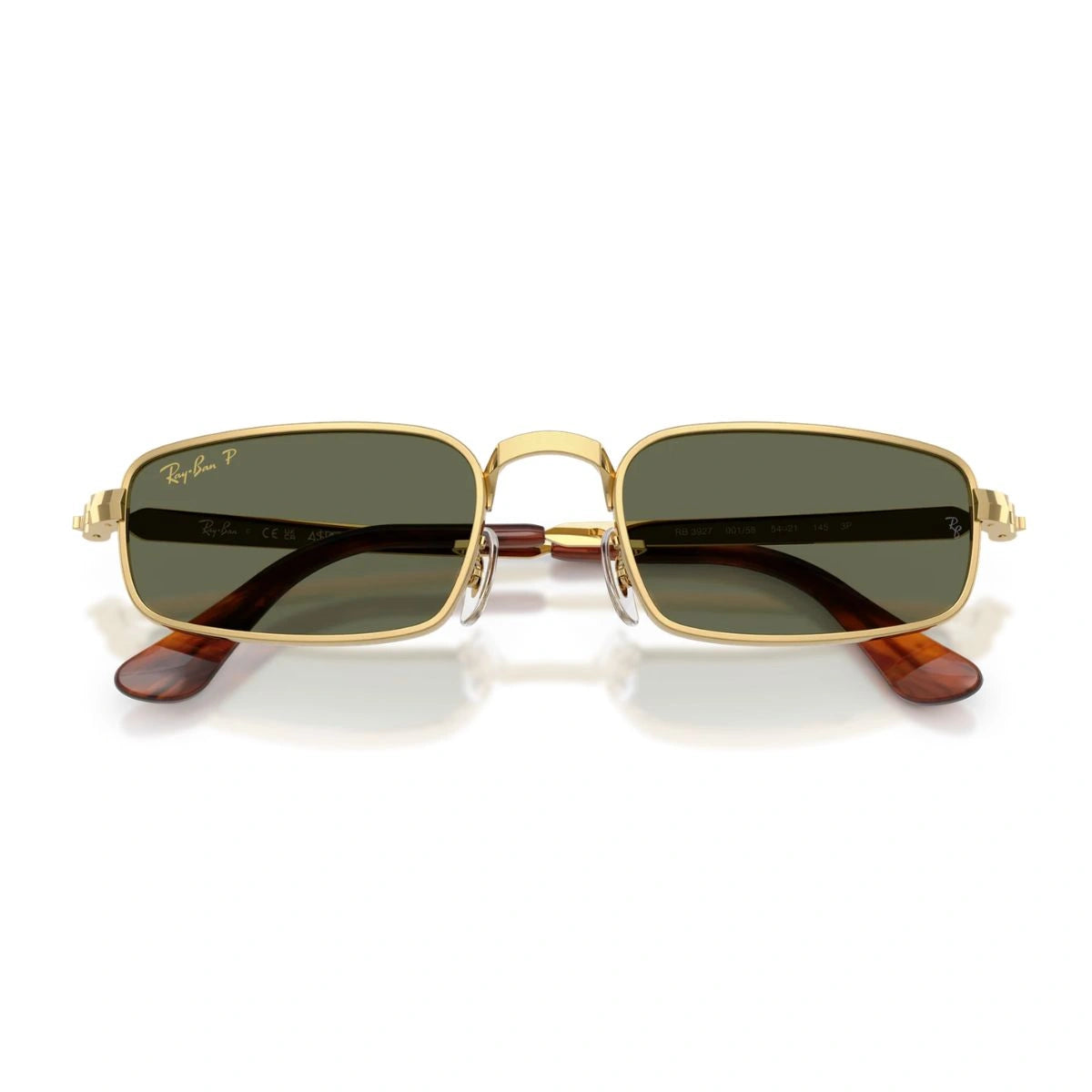 Ray-Ban RB 3927 001/58 premium rectangle sunglasses at Optorium India