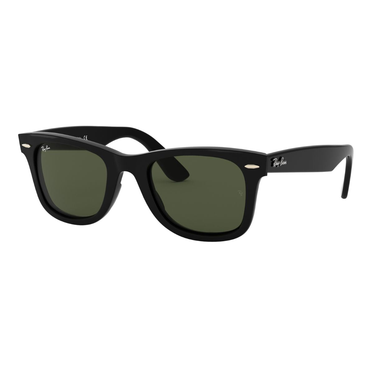 Rayban green lens sunglasses RB4340 601 combine timeless Wayfarer style with 100% UV protection—order your rayban sunglasses online at Optorium.