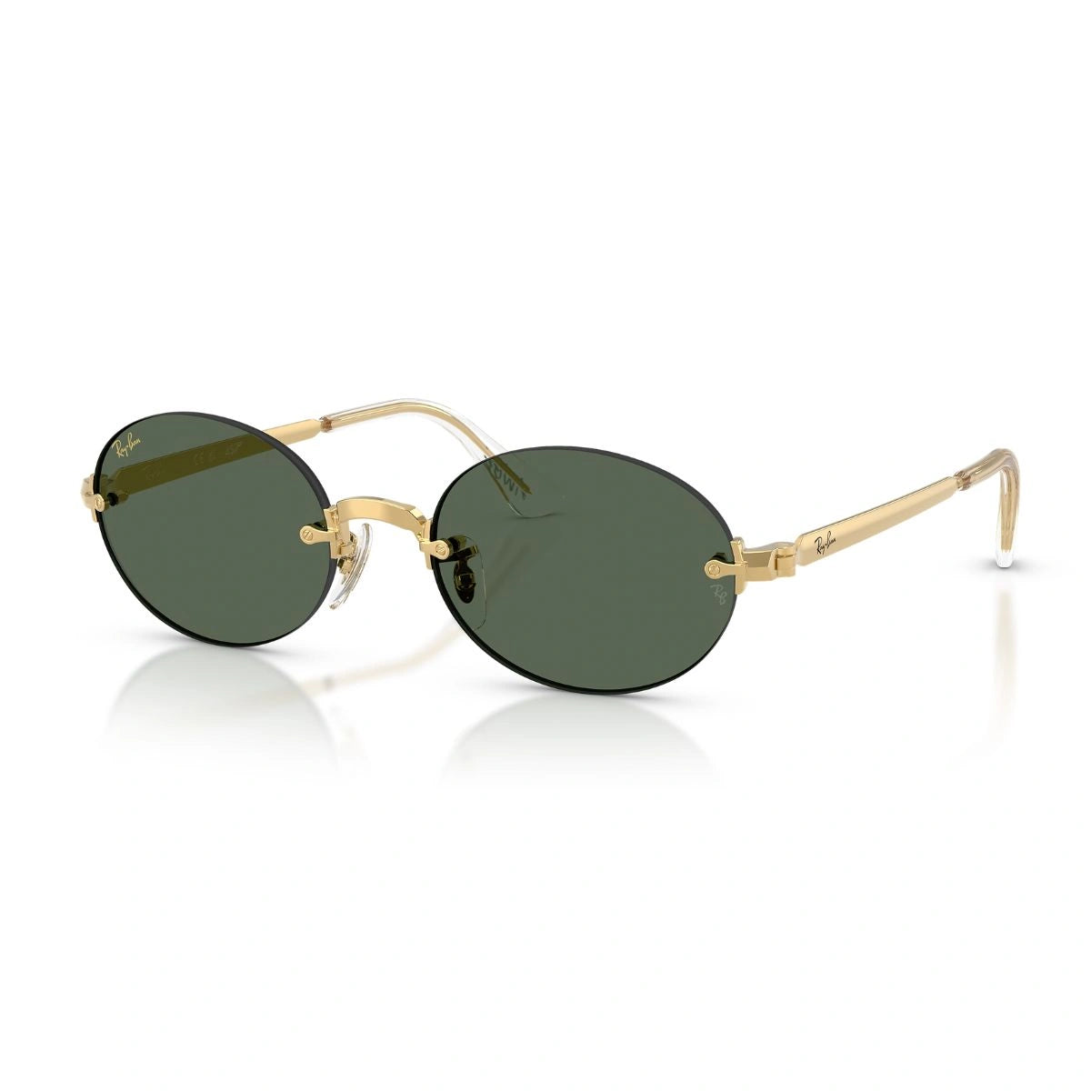Ray-Ban A$AP RB3929 001/71 Stylish Designer Shades with Green UV Lenses