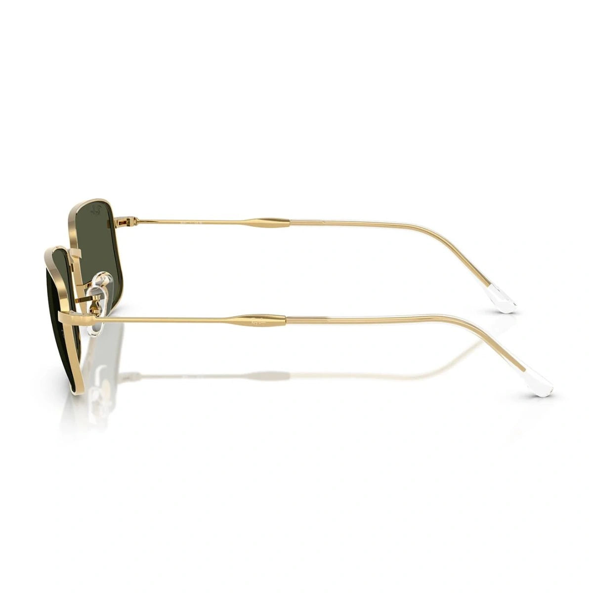 Luxury Ray-Ban RB3746 gold rectangle sunglasses with UV-protection lenses