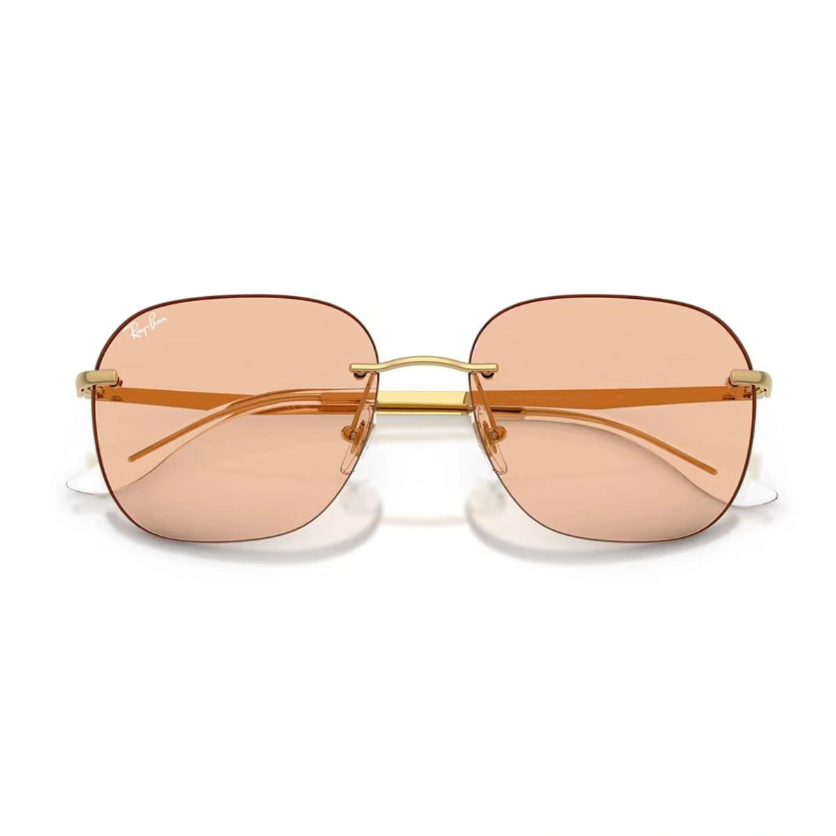 Minimal rimless Ray-Ban sunglasses for everyday styling