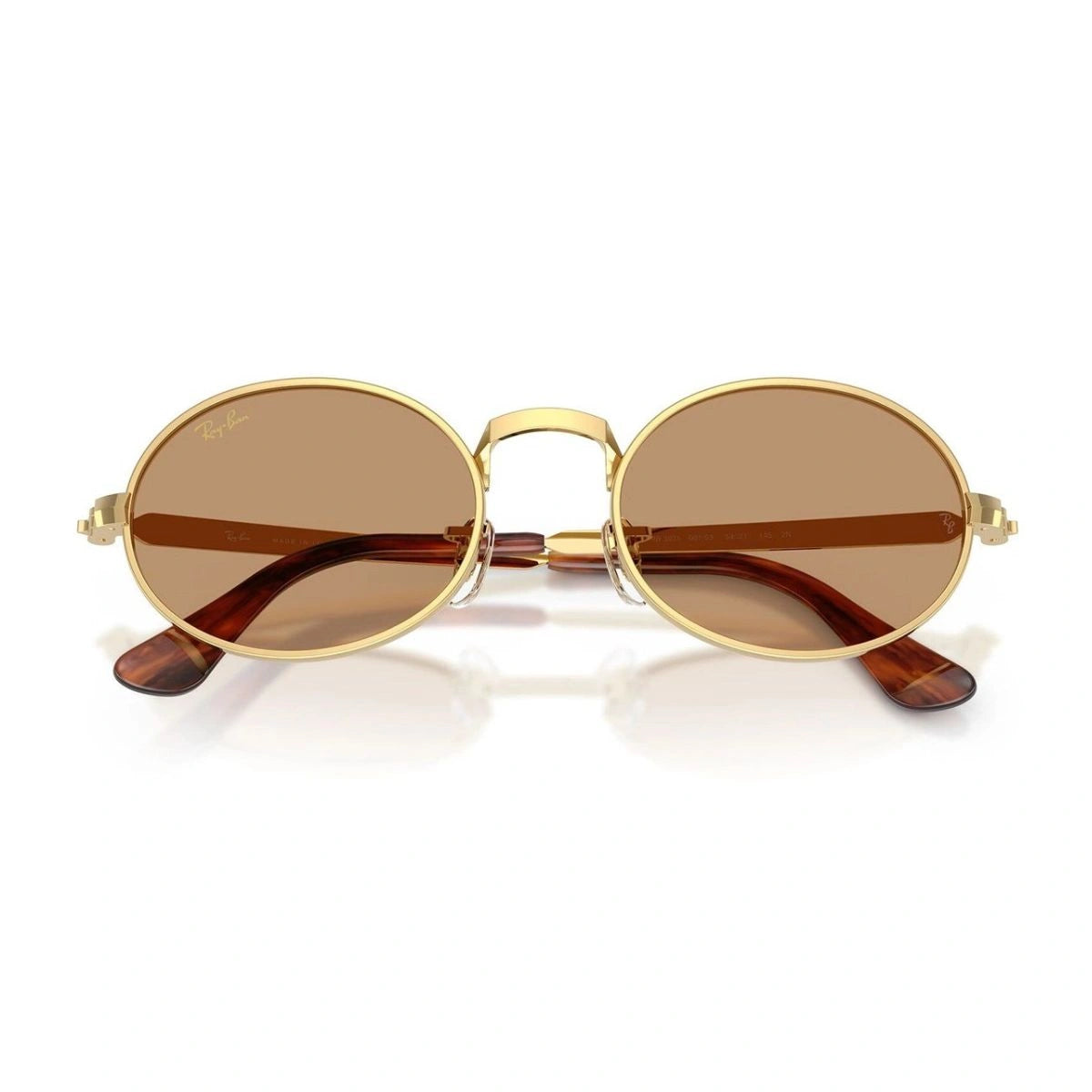 Luxury RayBan RB3931 gold metal sunglasses with UV-protection brown lenses