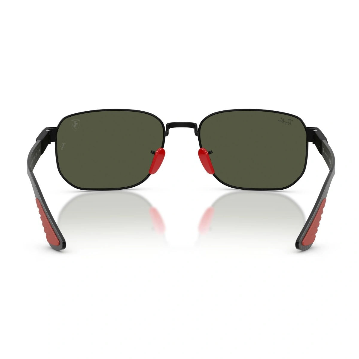Stylish Ray-Ban Ferrari sunglasses featuring scratch resistant green lenses