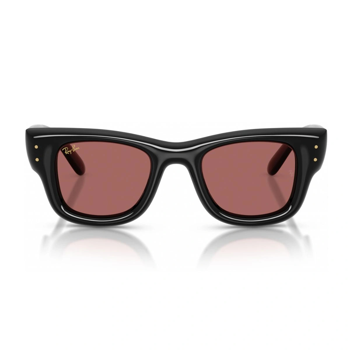 Latest RayBan A$AP Wayfarer Puffer Black Sunglasses with Dark Violet Lenses