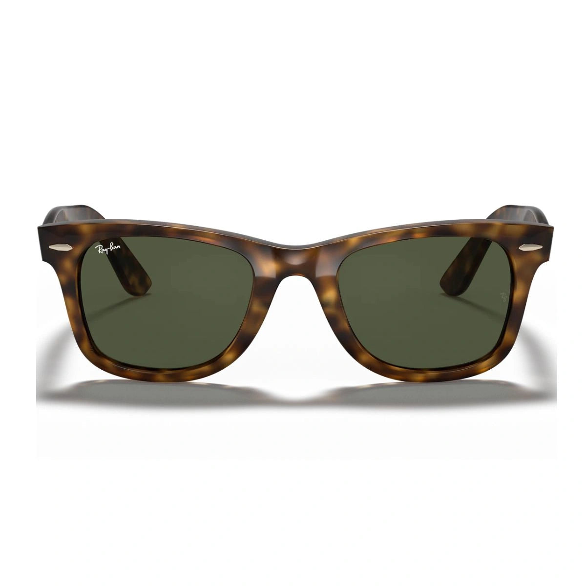 Ray-Ban wayfarer shades UV protection light green lenses
