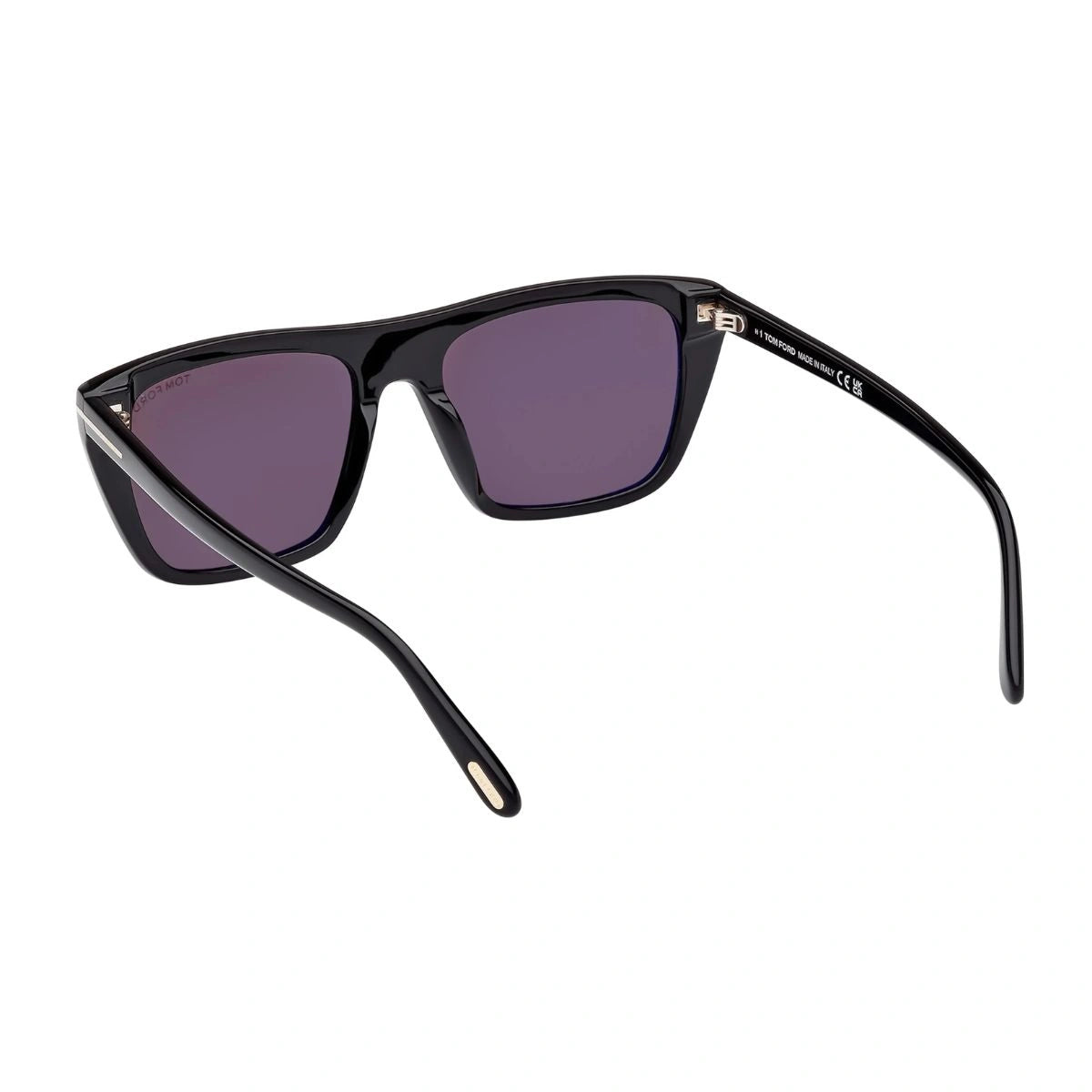 Premium Tom Ford TF1175 designer sunglasses with dark grey lenses and black frame