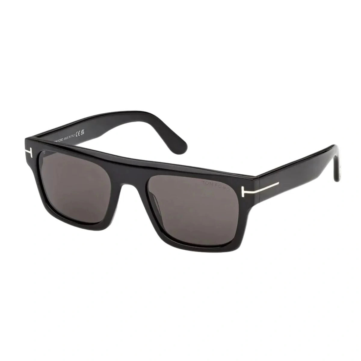 Buy Tom Ford black frame grey lens square sunglasses India