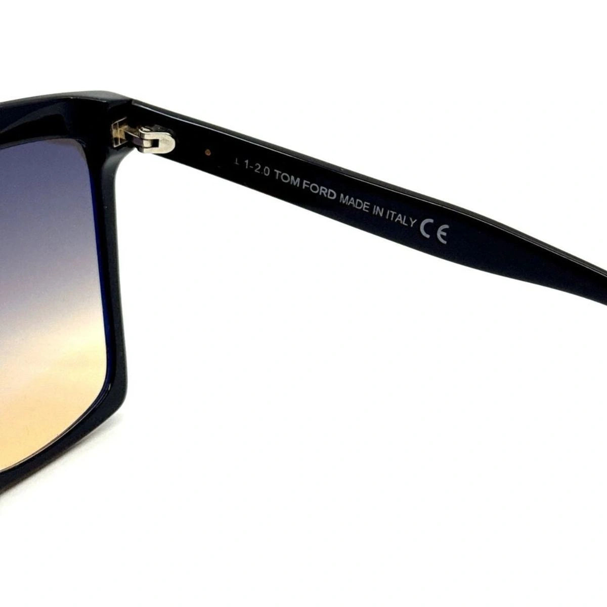Designer TOM FORD Sabrina black acetate sunglasses with luxury T accents