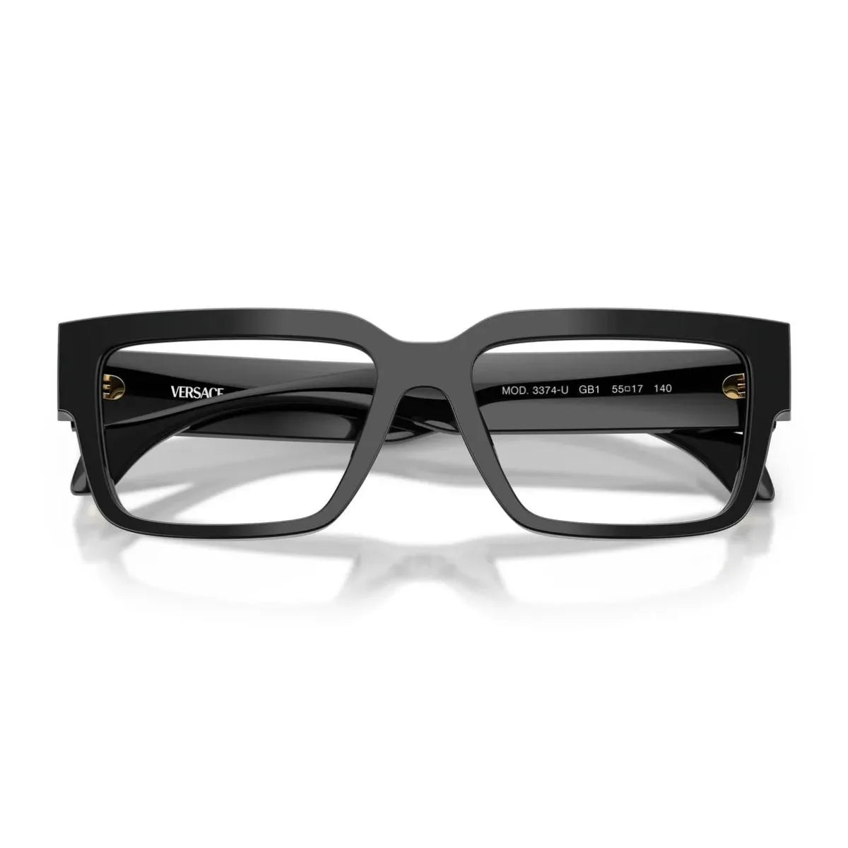 Premium Versace VE 3374-U GB1 black square optical frame for women at Optorium India