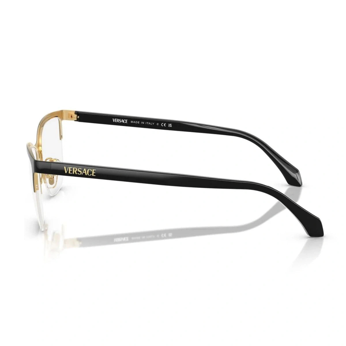 Authentic Versace MOD.1304 cat-eye optical frame with gold metal front