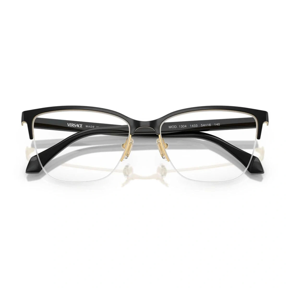 Luxury Versace MOD.1304 designer optical spectacles with signature logo temples