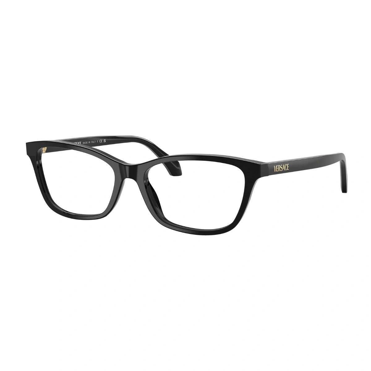 Authentic Versace MOD.3375 black cat-eye prescription spectacles for women