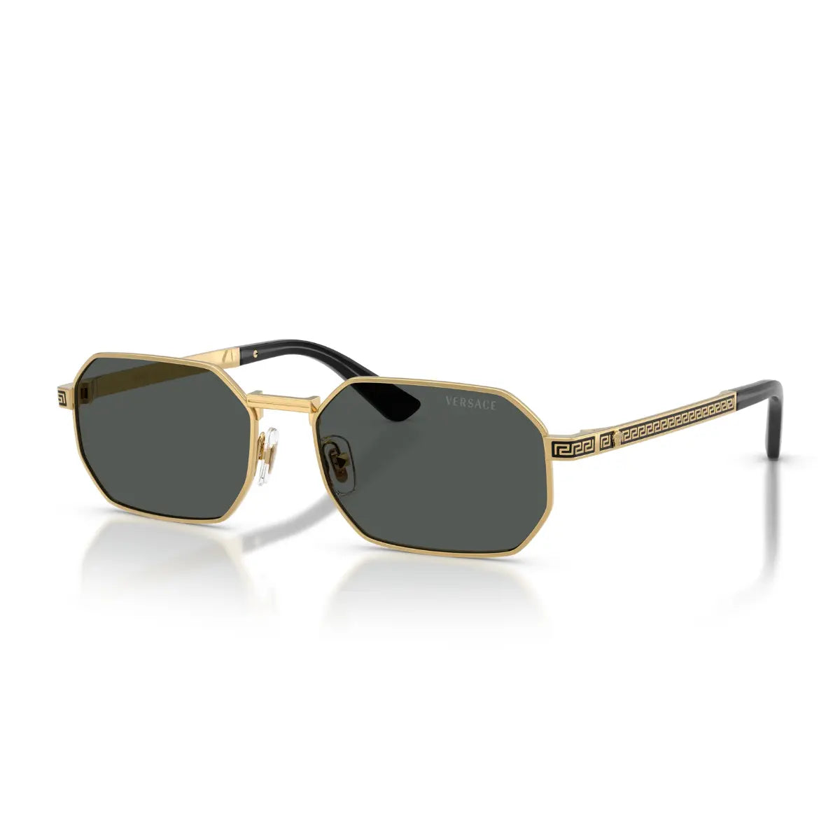 Versace green lens sunglasses 2297 1002/87 with UV protection for men at Optorium