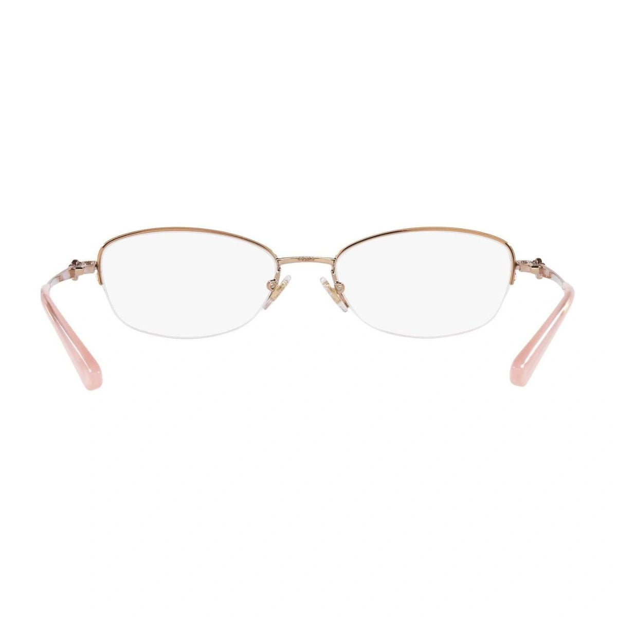 Elegant Vogue half-rim eyewear for women in rose gold color at Optorium