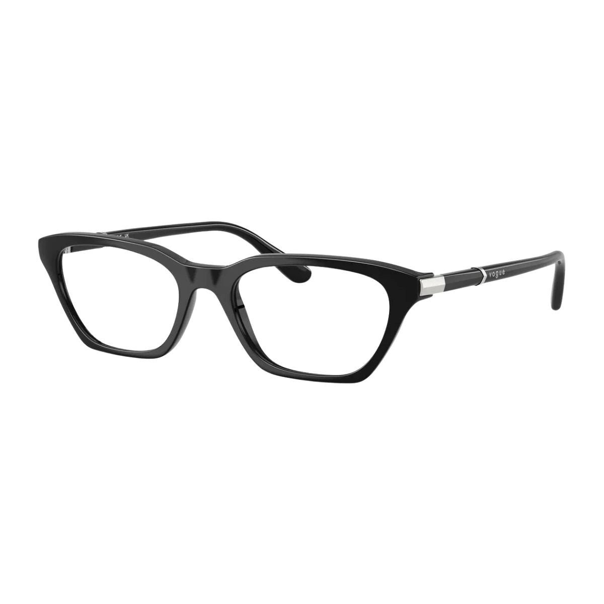 Vogue women cat eye optical frame black colour eyewear