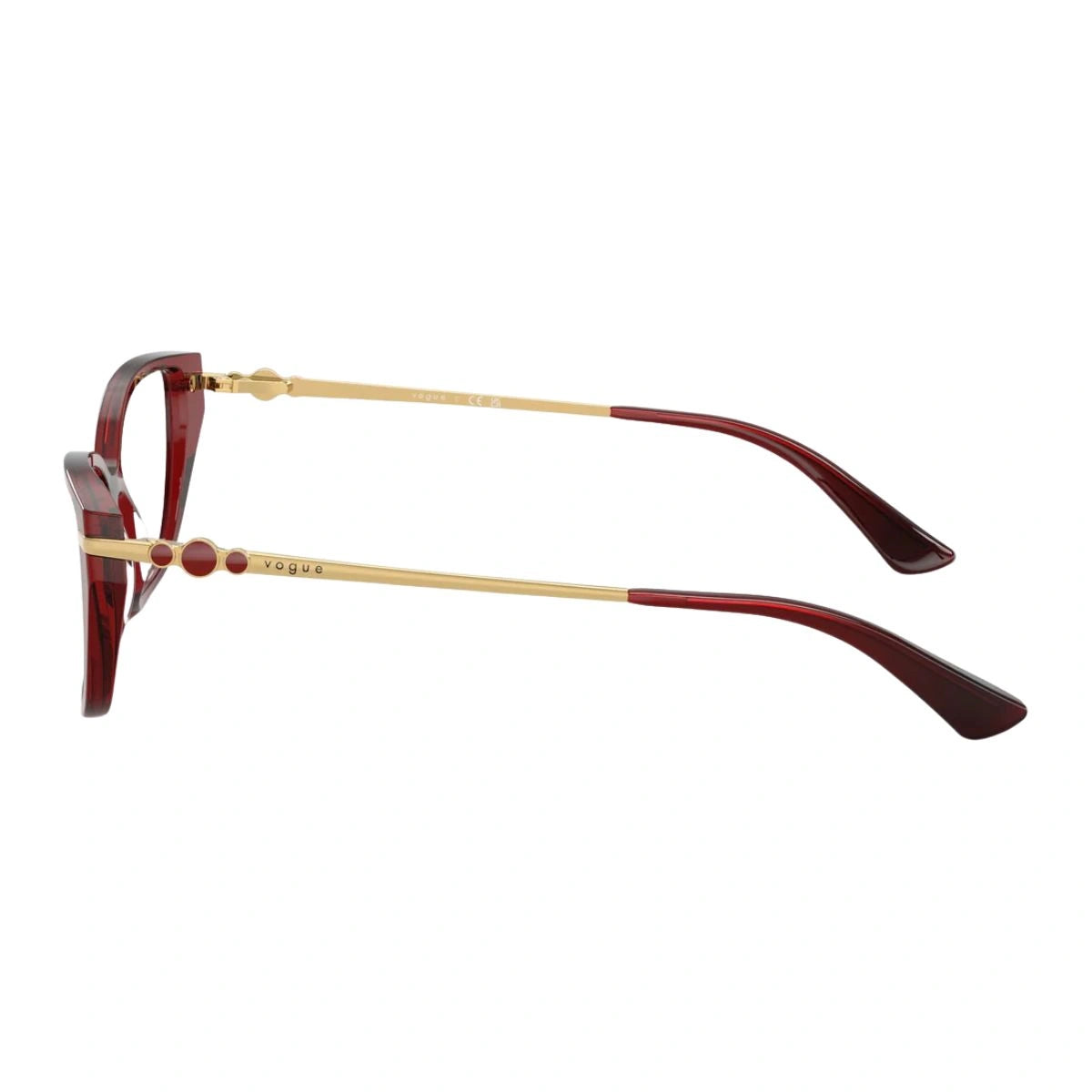 Vogue women's cat-eye optical frame in maroon color VO 5714-I 3299 at Optorium