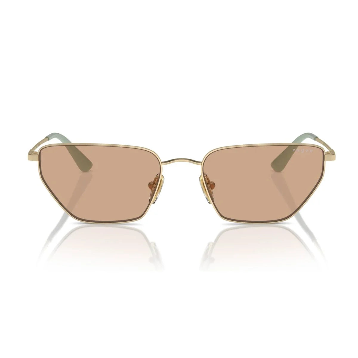 Vogue VO4316S 848/3 pale gold cat-eye sunglasses with brown lenses