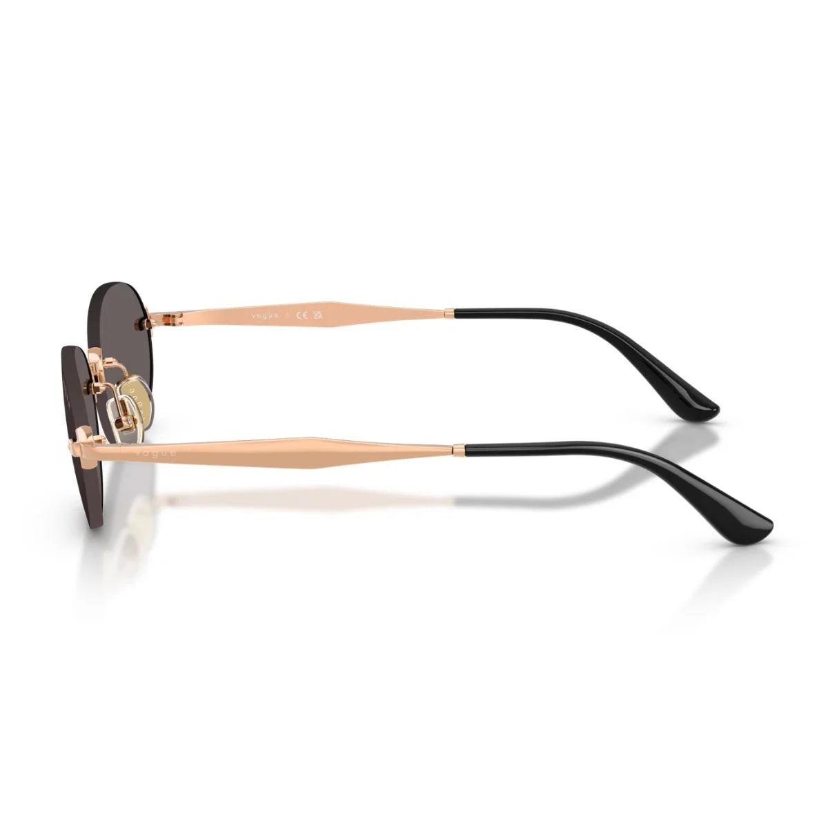 Original Vogue VO4342S 515287 oval sunglasses with black smoke UV lenses