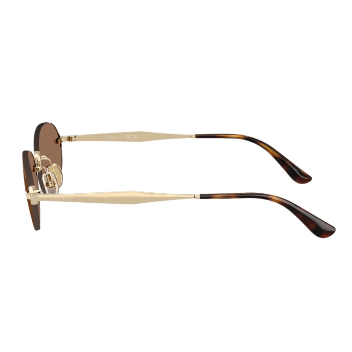 Vogue eyewear VO 4342-S 848/73 at Optorium India featuring elegant rimless sunglasses at optorium