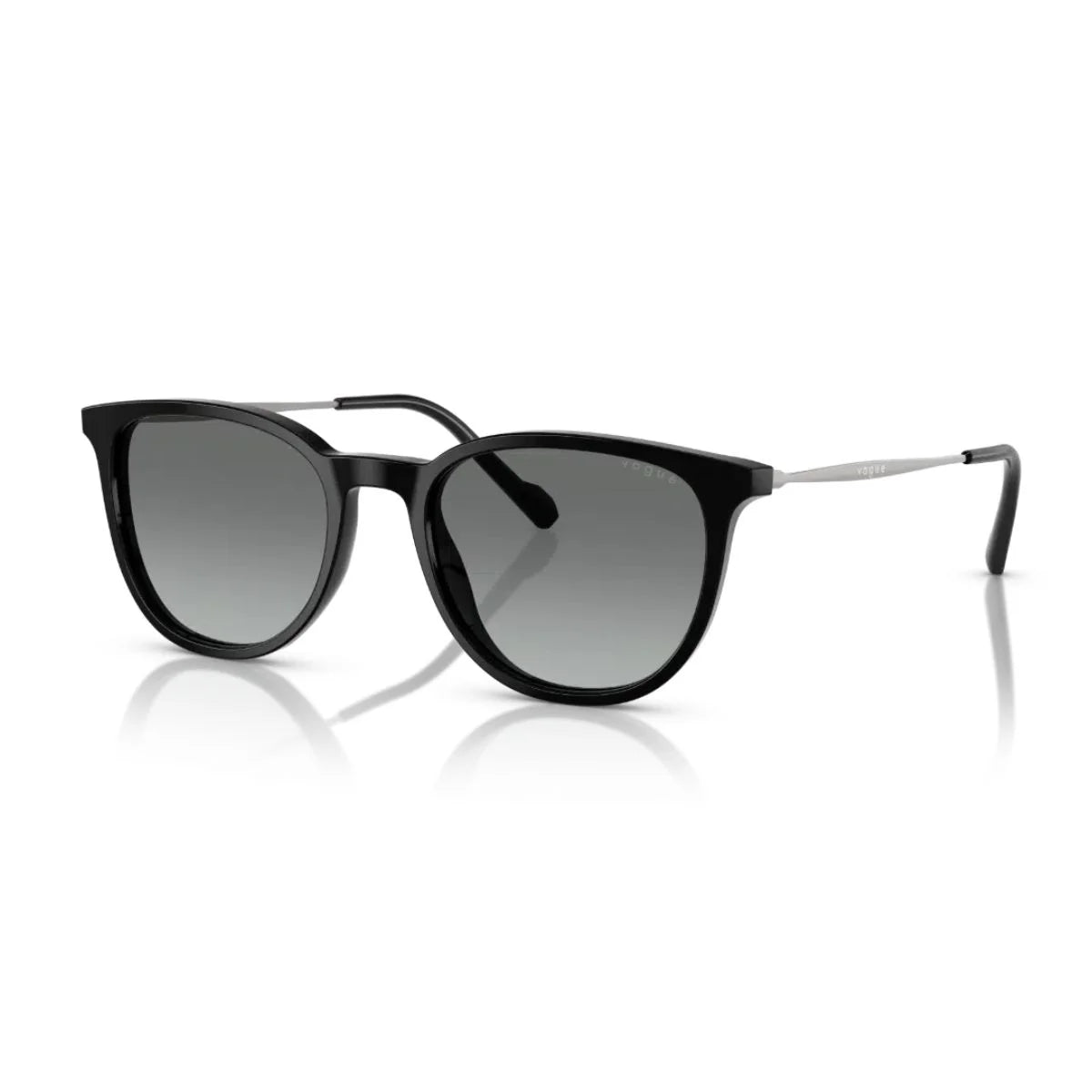 Gunmetal temples highlight Vogue VO5594SI black gradient sunglasses