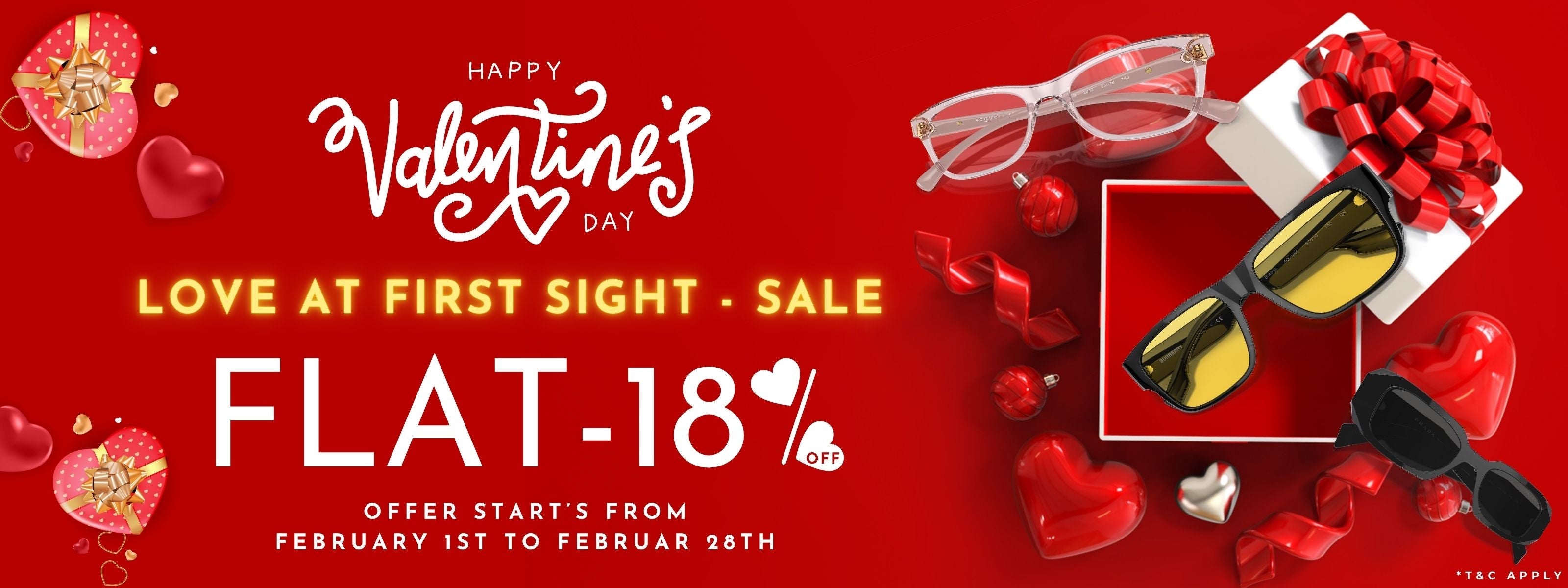 Love at first sight - Flat 18% off