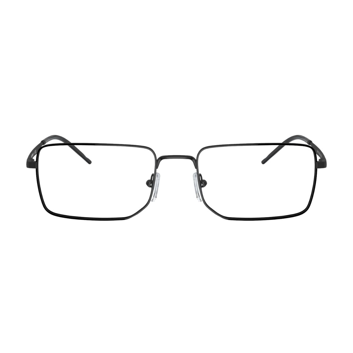 "Emporio Armani 1153 3001 black rectangle frame blends style and comfort, online at Optorium."
