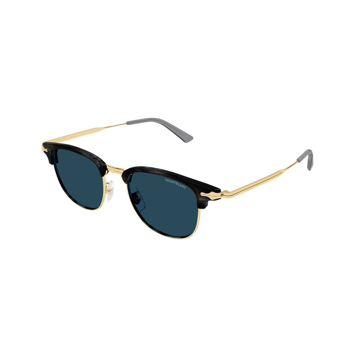 "Mont Blanc MB0364S 003 men's sunglasses, lightweight frame and UV protection, online at Optorium."