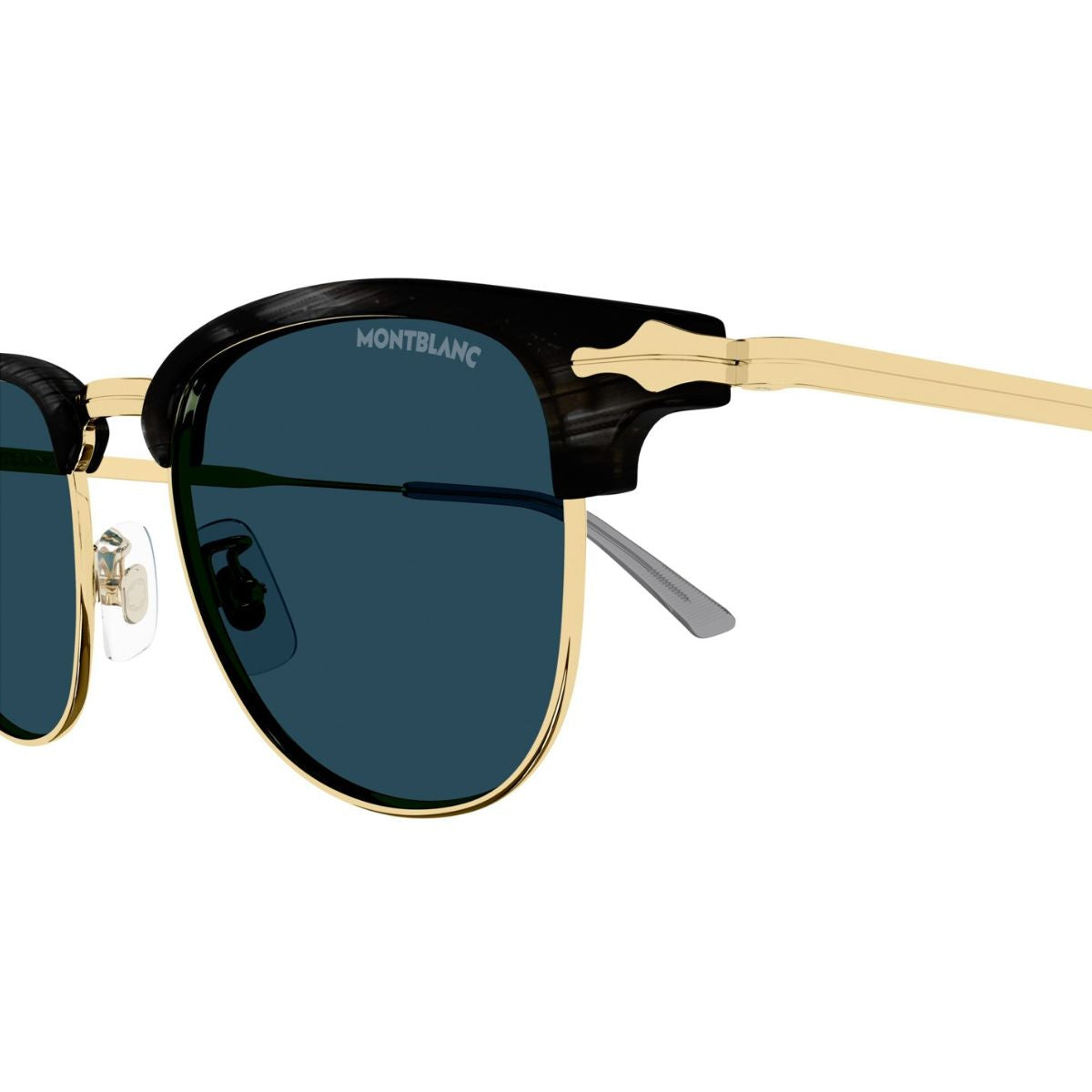 "Mont Blanc MB0364S 003 square sunglasses for men, offering comfort and UV protection, online at Optorium."