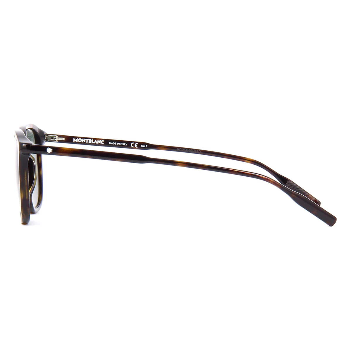 "Optorium's Mont Blanc MB0082S men's shell sunglasses - stylish, top branded, full frame square design with non-polarized grey lenses."