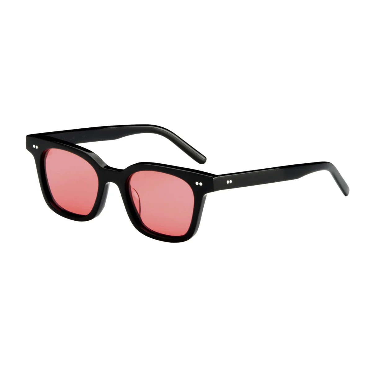 Akila sunglasses 2409 01 56 black colour full frame with pink colour lenses