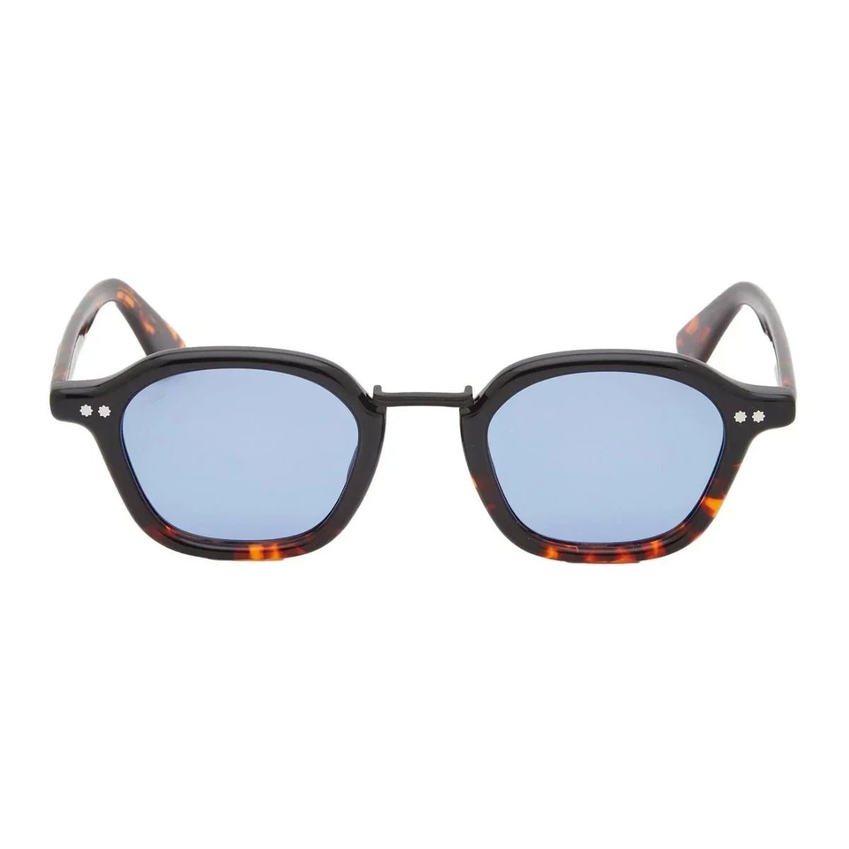 Luxury sunglasses India featuring Akila Iris unisex sunglasses in black & tortoise color, Square shape Akila sunglasses with UV protection, authentic branded fashion eyewear, buy Akila Iris sunglasses online India optorium
