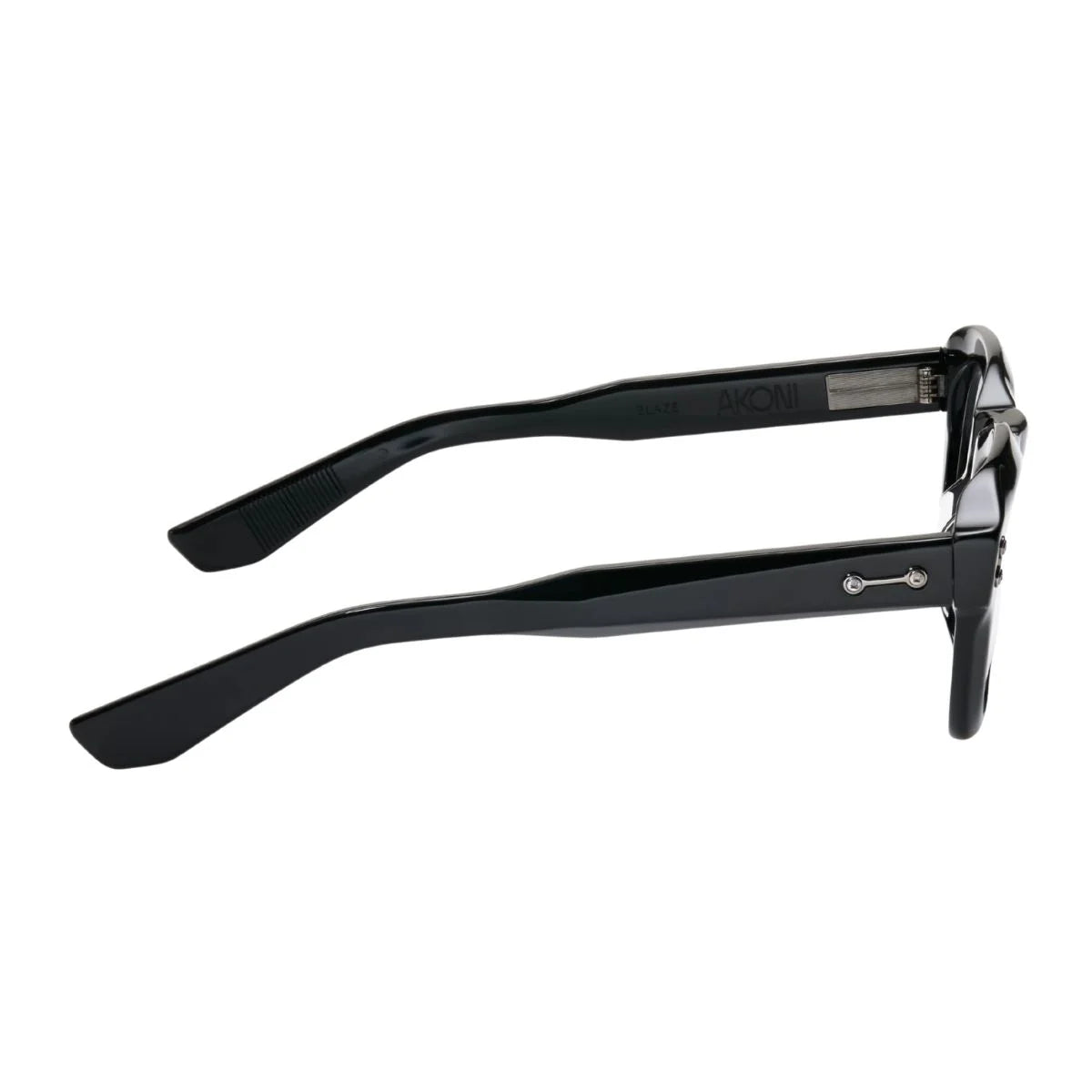 Branded Akoni Blaze prescription glasses AKX 514A BLK black colour glasses for unisex | Optorium