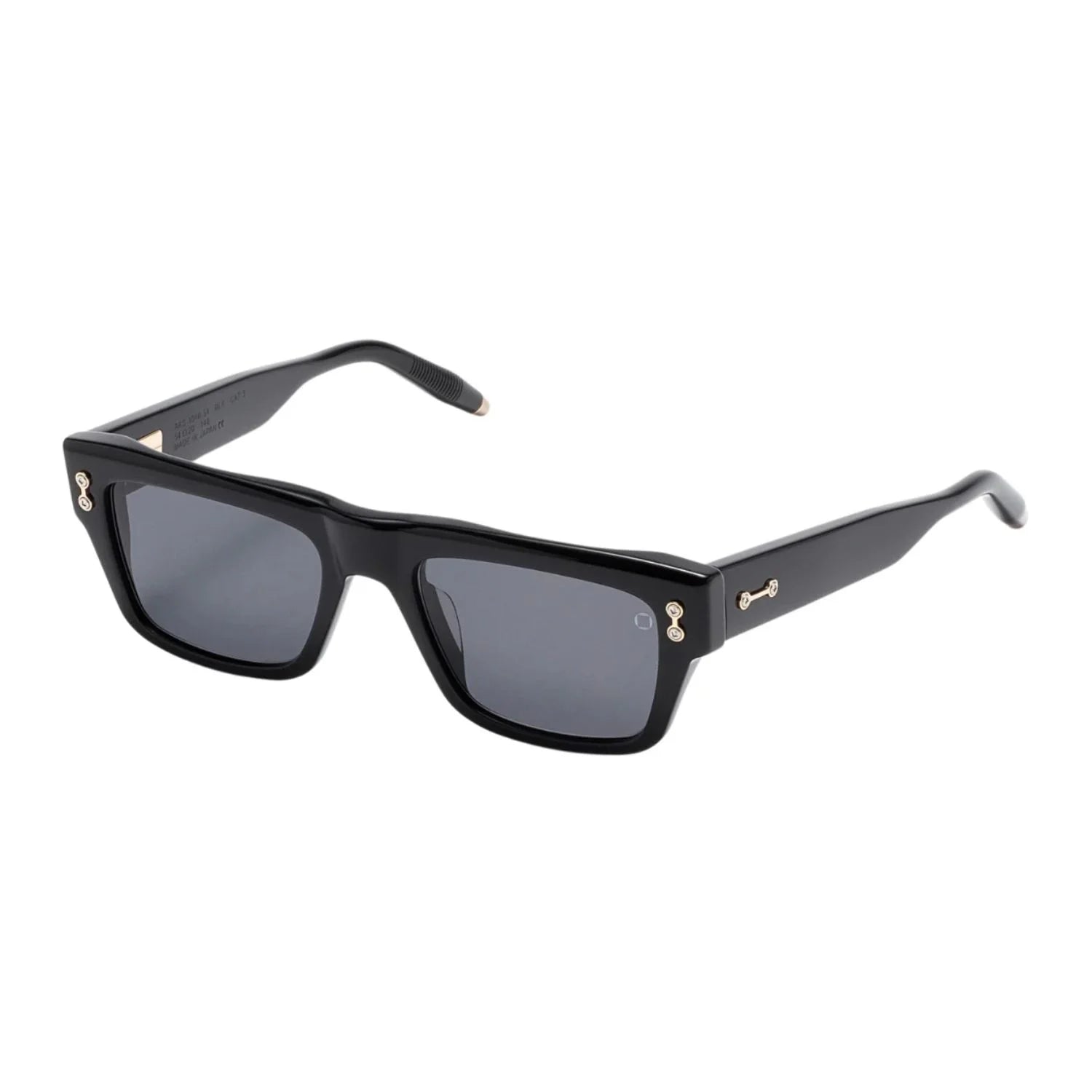 Akoni sunglasses AKS 101A BLK men black square frame stylish goggles at Optorium