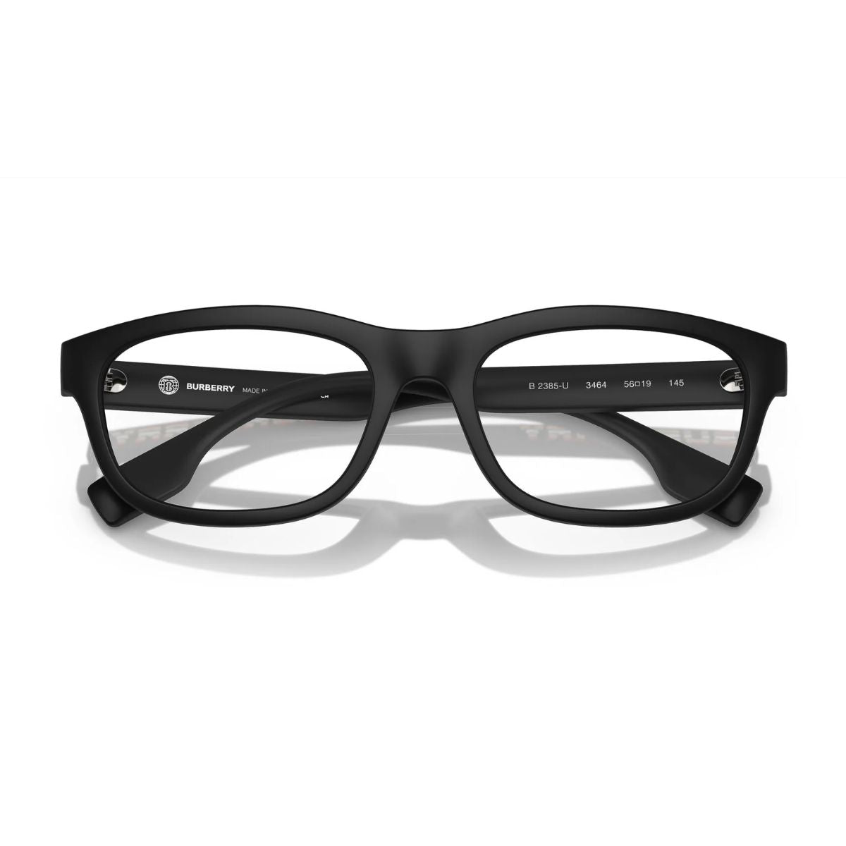 "Discover Burberry B3285U matte black optical glasses for men | Optorium"