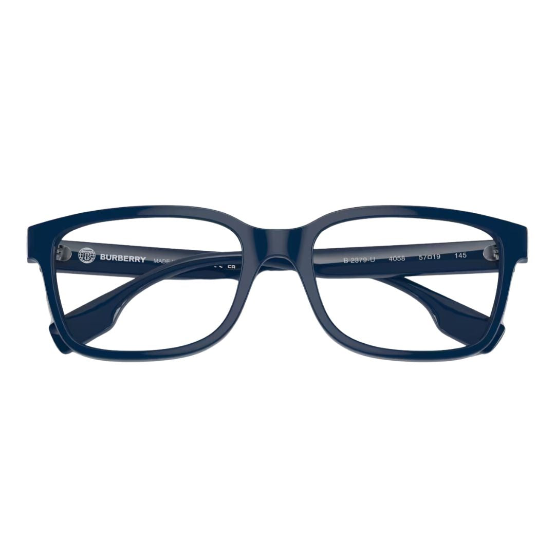 "Stylish Burberry 2379U Blue Rectangle Optical Glasses for Men - Premium eyewear from Optorium with free shipping all over India."