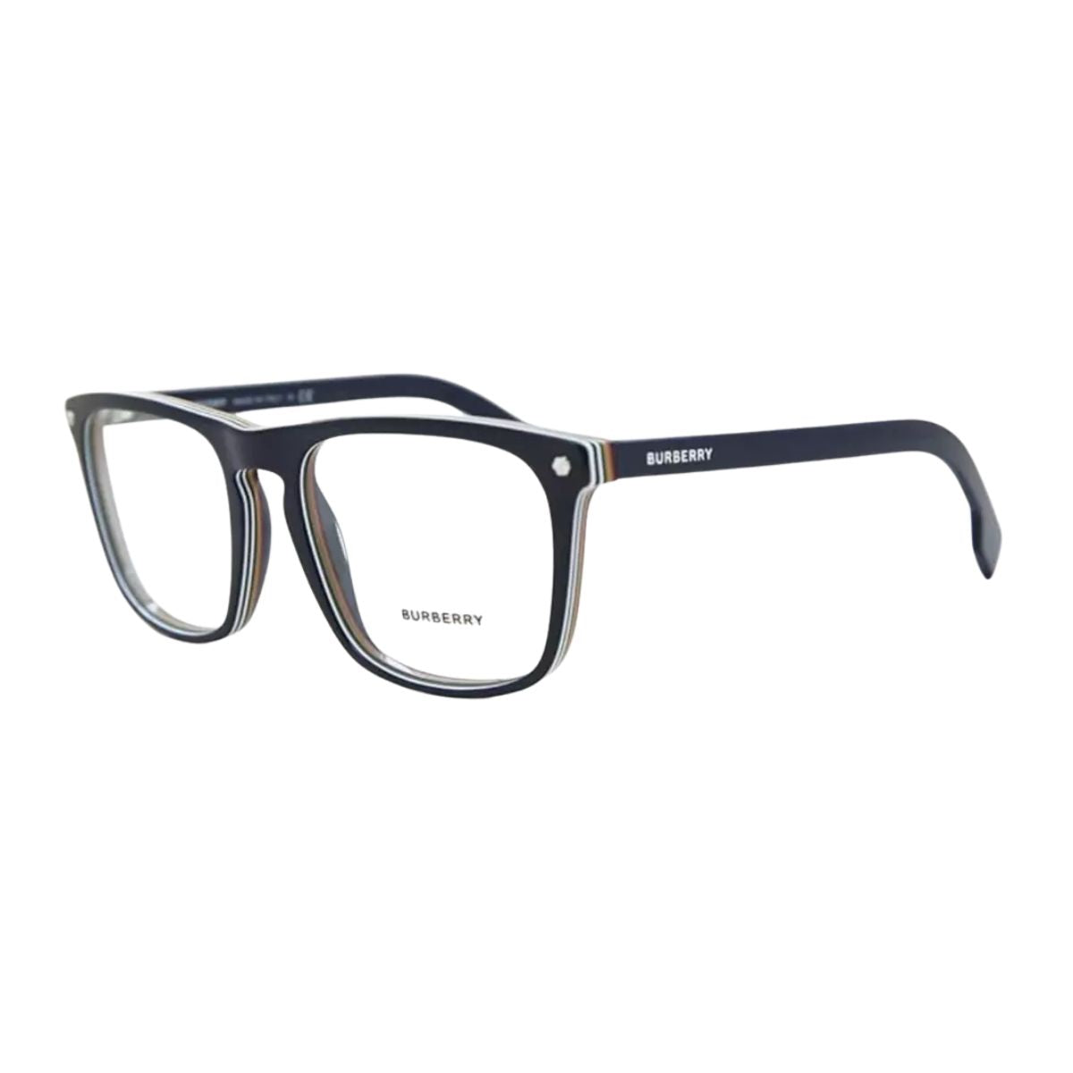 Burberry Bolton B 2340 3799 optical frame for men—navy blue fashion glasses with a classic fit and luxury finish. Your next prescription frame is at optorium.