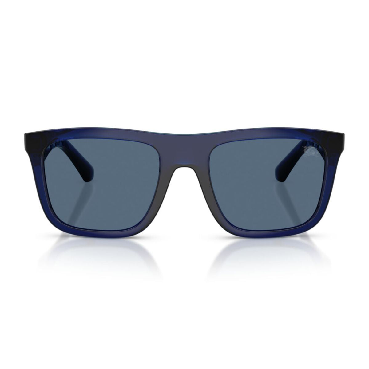 Burberry sunglasses  B4458-U 4110/80 feature a stylish blue frame with premium UV protection for men. Shop Burberry designer eyewear online at Optorium.